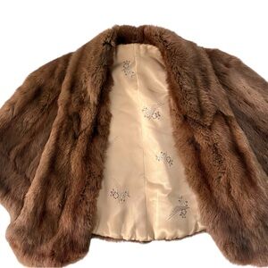 Mink Capelet
